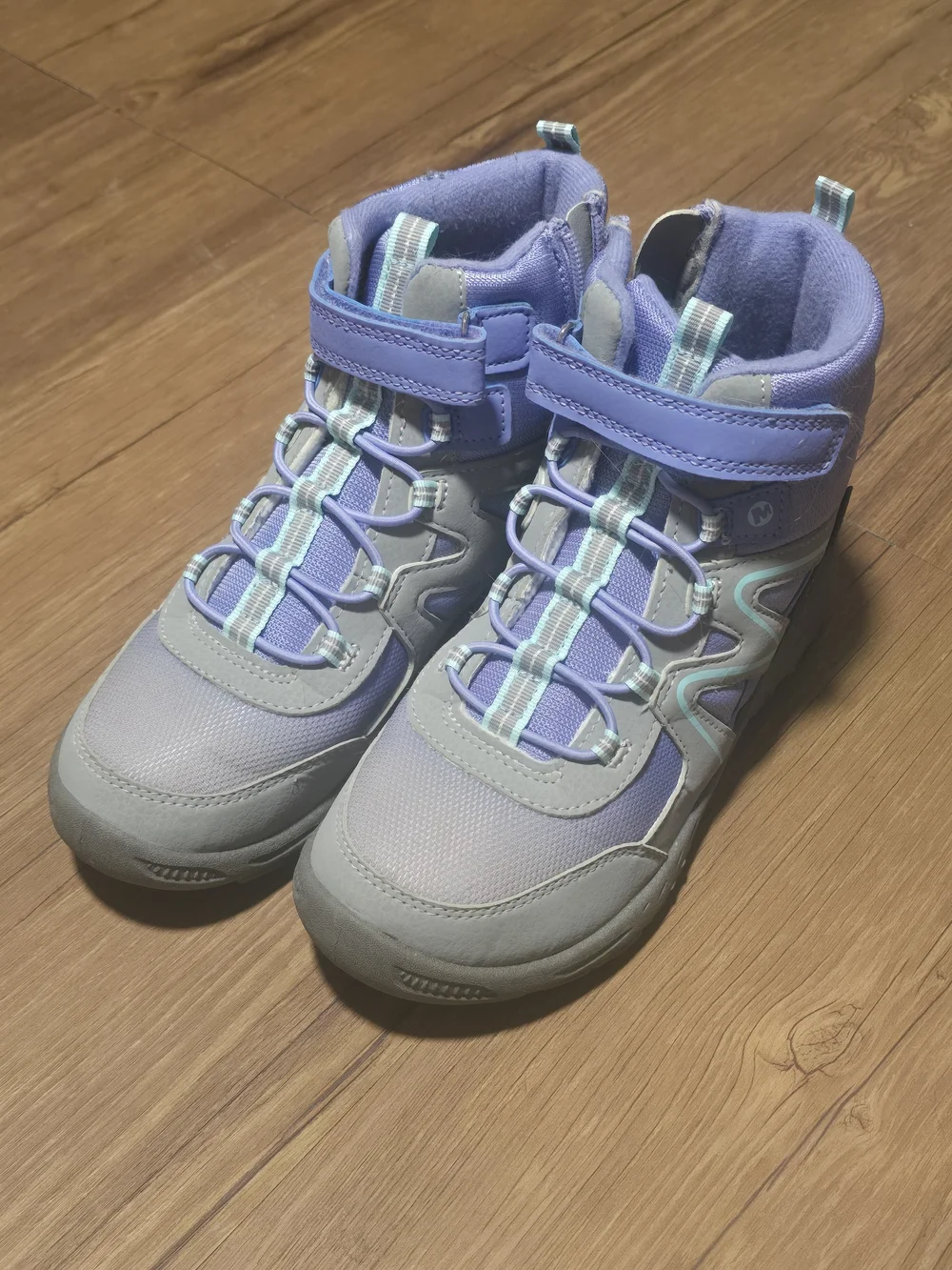 Merrell Big Kids' Lavender and Gray Adventure Polar Trekker Boots Size 4
